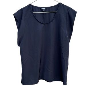 Express Polyester Lightweight Blouse w/Flutter Sleeves Size Medium